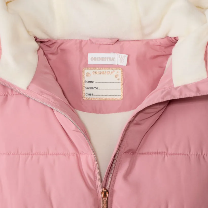 Opgevulde jas met microfleece voering meisjes