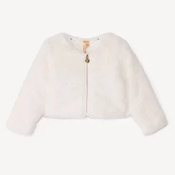 Opgevuld vest met bont en ritssluiting meisjes