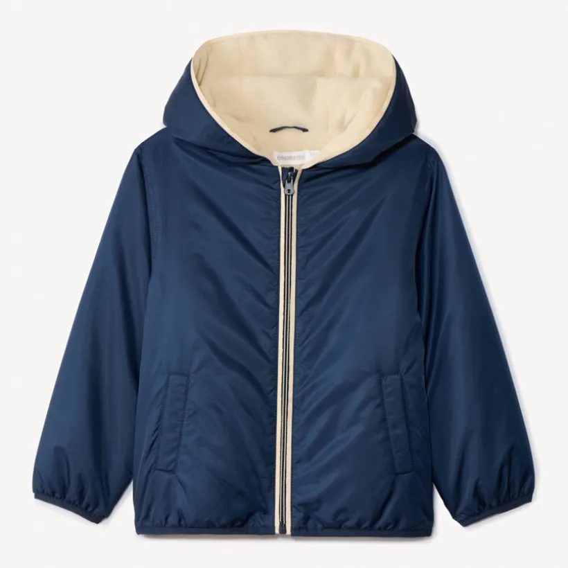 Opgevuld windjack met 50% gerecycleerd polyester jongens