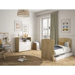 Optie 2 latten voor bed Arthur omvormbaar 70x140cm - Wit