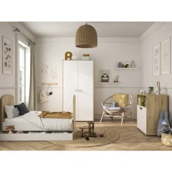 Optie 2 latten voor bed Arthur omvormbaar 70x140cm - Wit