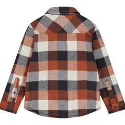 Overhemd in flanel met sherpa voering en ruitpatroon jongens
