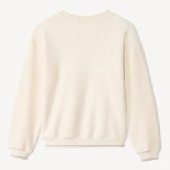 Oversized fleece sweater met gevlekte patches meisjes