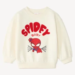 Oversized fleece sweatshirt voor baby jongens Spidey Marvel