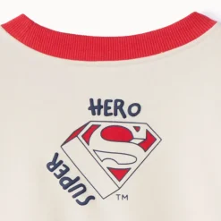 Oversized fleece sweatshirt Superman Warner voor babyjongen