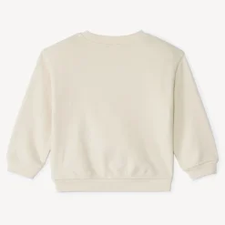 Oversized gebreid sweatshirt met print jongens.