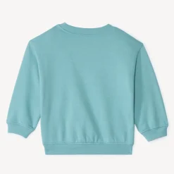 Oversized gebreid sweatshirt met print jongens.