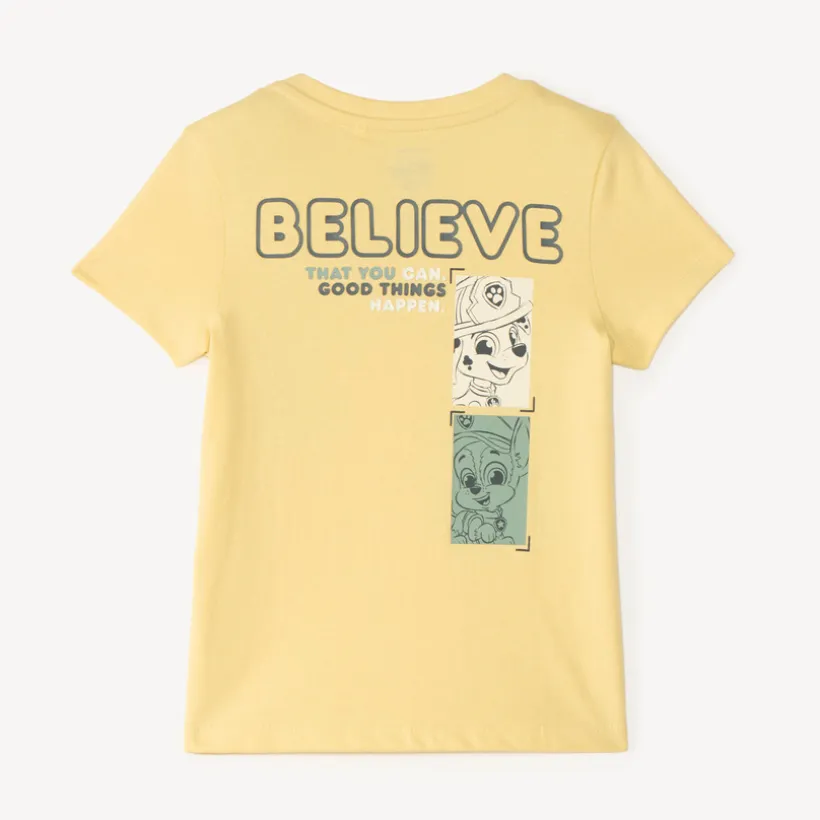 Oversized korte mouwen T-shirt met Paw Patrol print voor babyjongen