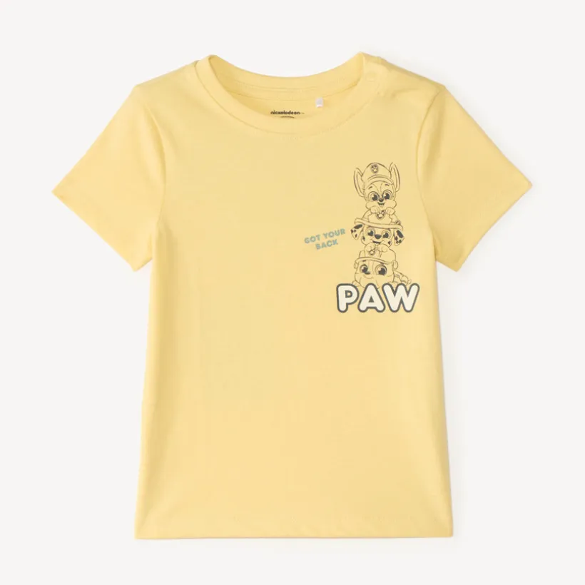 Oversized korte mouwen T-shirt met Paw Patrol print voor babyjongen