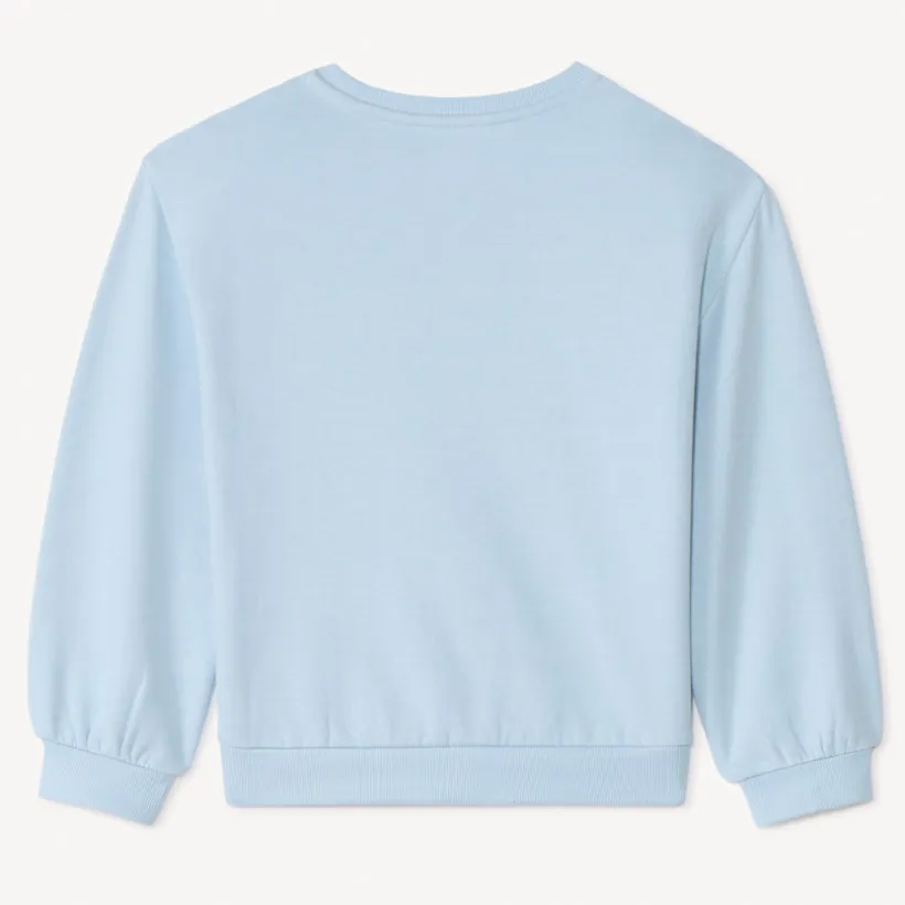 Oversized meisjes sweat met bouclettes