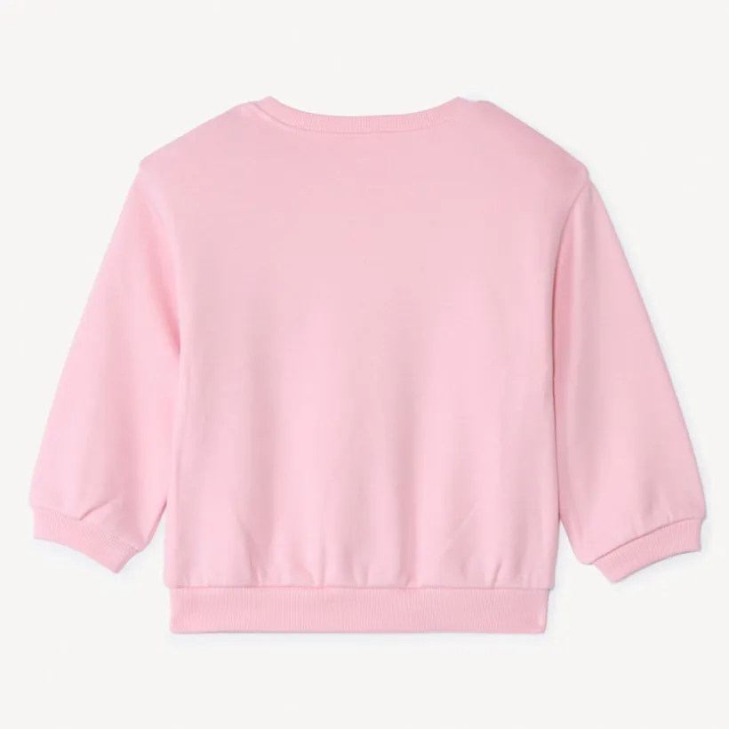 Oversized sweater met print voor babymeisjes