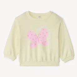 Oversized sweater met print voor babymeisjes