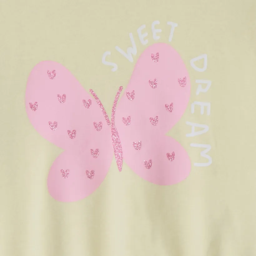 Oversized sweater met print voor babymeisjes