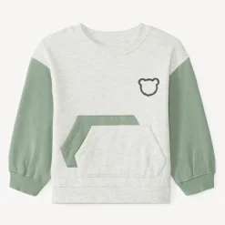 Oversized sweat jongens met kleurblokken