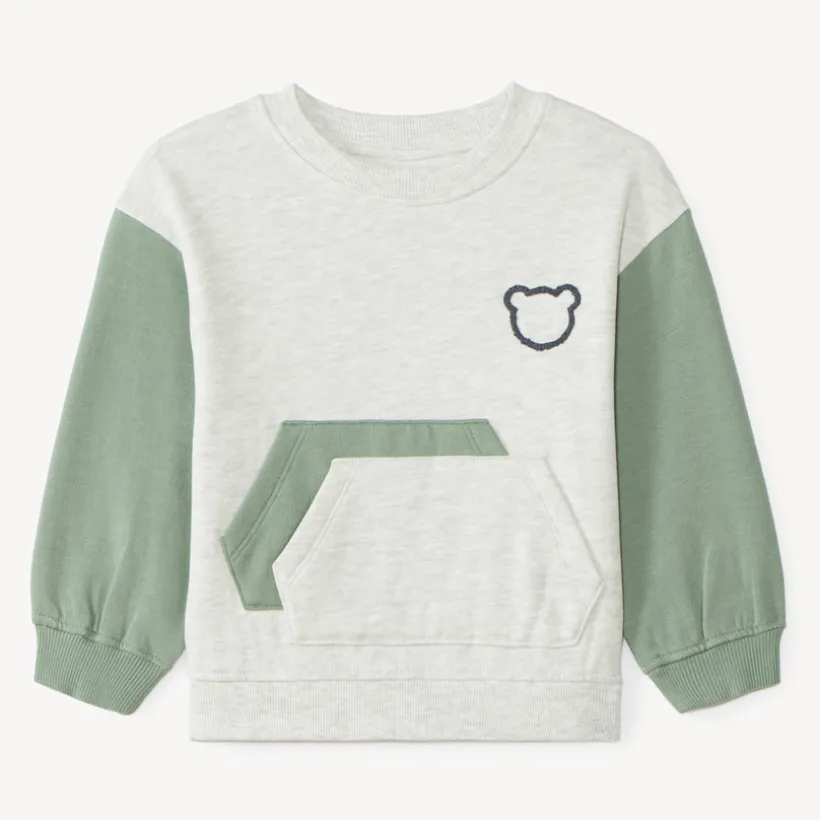 Oversized sweat jongens met kleurblokken