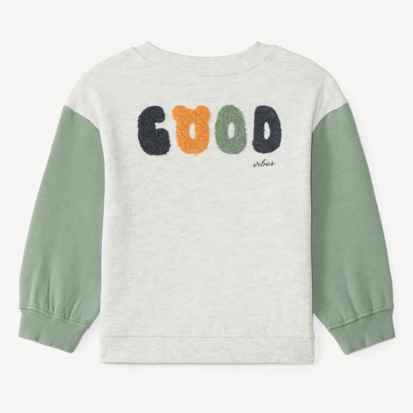 Oversized sweat jongens met kleurblokken