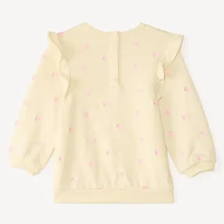Oversized sweat met fantasie borduurwerk voor meisjesbaby's