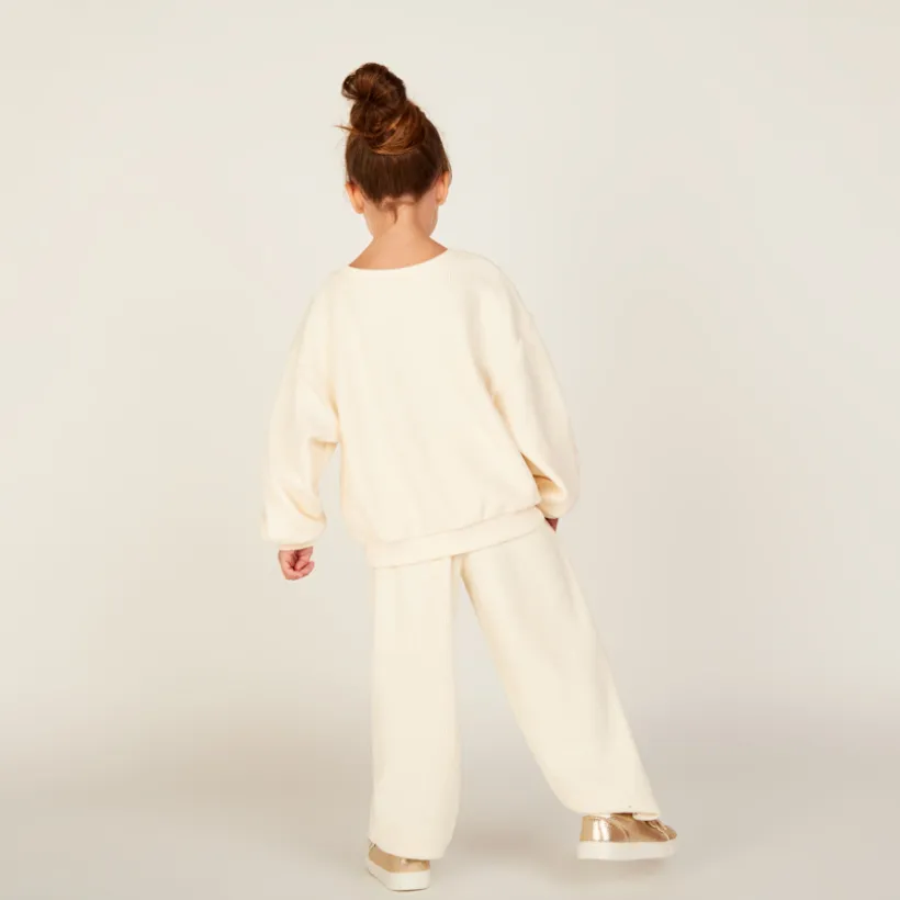Oversized sweat met koord meisjes