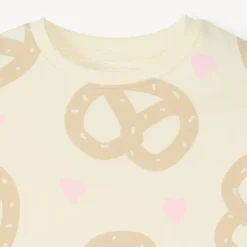 Oversized sweat met pretzel-print meisjes