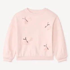 Oversized sweat met vlinders meisjes