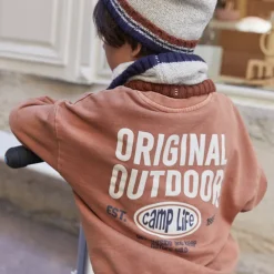 Oversized sweatshirt jongen met fantasiedruk