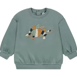 Oversized sweatshirt met dierenmotief voor babyjongen