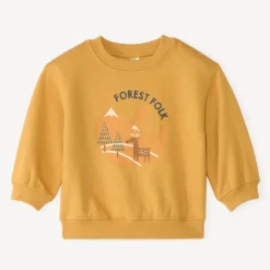 Oversized sweatshirt voor babyjongen met fantasieprint