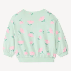 Oversized sweatstof met prints voor babymeisjes