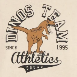 Oversized t-shirt met lange mouwen voor jongens met dinosaurusprint