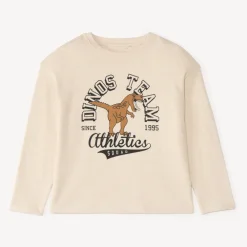 Oversized t-shirt met lange mouwen voor jongens met dinosaurusprint
