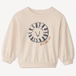 Oversize fleece sweatshirt met print voor babyjongens