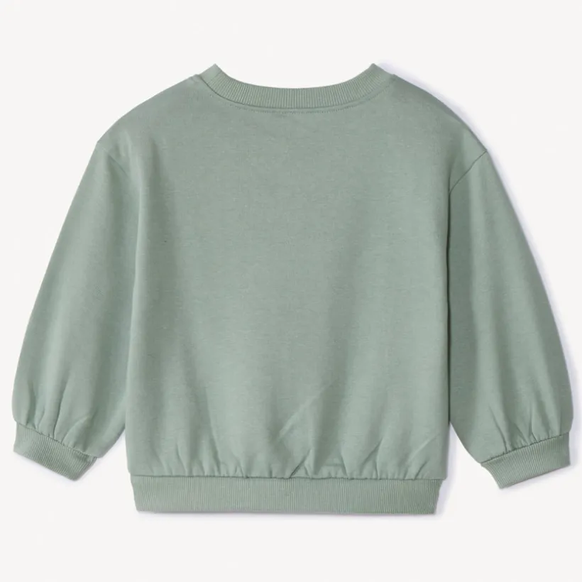 Oversize fleece sweatshirt met print voor babyjongens