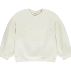 Oversize sweatshirt met boucletten patches meisjes