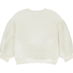 Oversize sweatshirt met boucletten patches meisjes