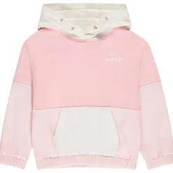 Oversize sweatshirt met colour block effect en kap meisjes