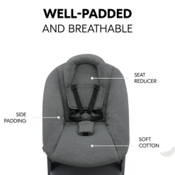Pack Hoge stoel Alpha evolutief en Newborn Set Plus Dark Grey