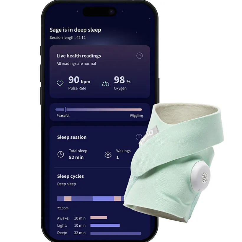 Pack Videobabyfoon + Dream Sock Mint
