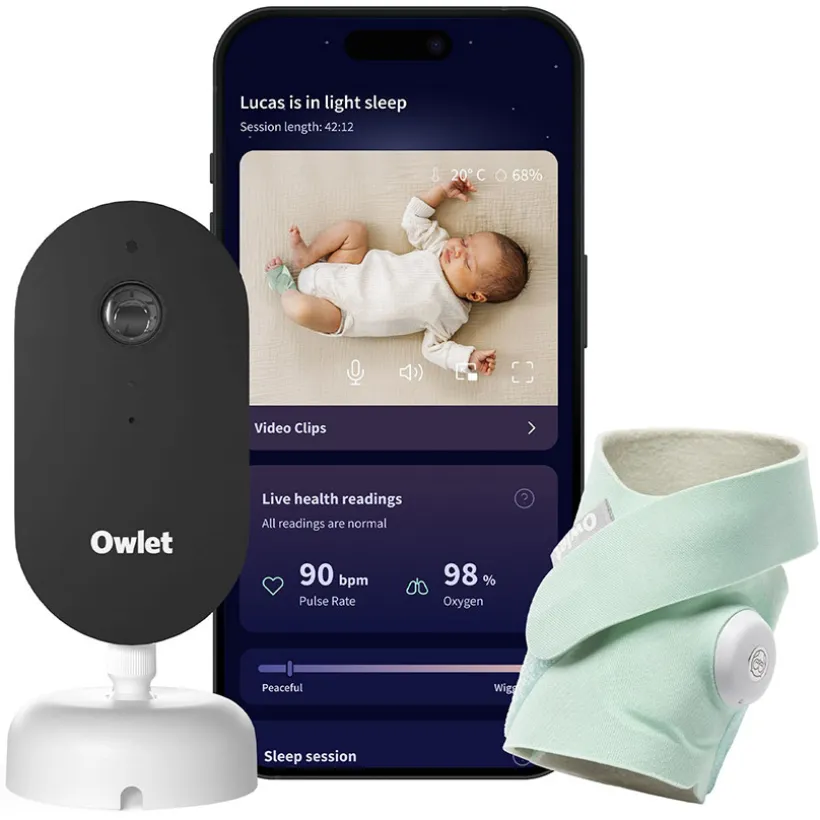 Pack Videobabyfoon + Dream Sock Mint
