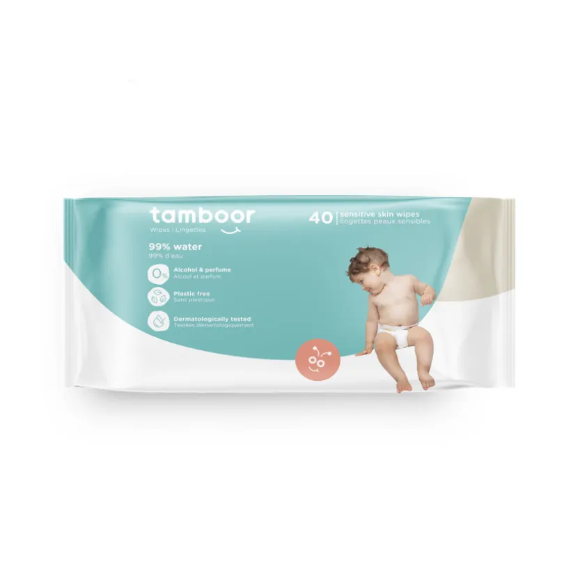 Pakje van 40 hypoallergene babydoekjes