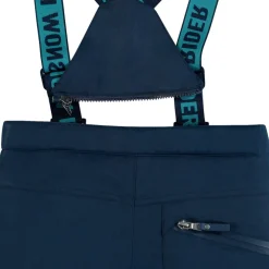 Pantalon de ski à poches zippées et bretelles amovibles