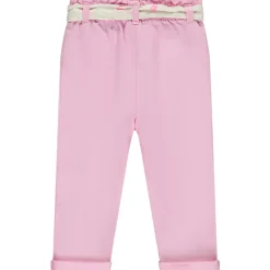 Pantalon van stof met bedrukte riem meisjes