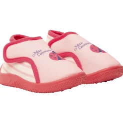 Pantoffellaarsjes met lieveheersbeestjesprint en klittenband voor babymeisjes