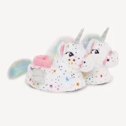 Pantoffels eenhoorn pluche met sterrenprint meisjes