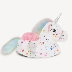 Pantoffels eenhoorn pluche met sterrenprint meisjes