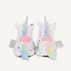 Pantoffels eenhoorn pluche met sterrenprint meisjes