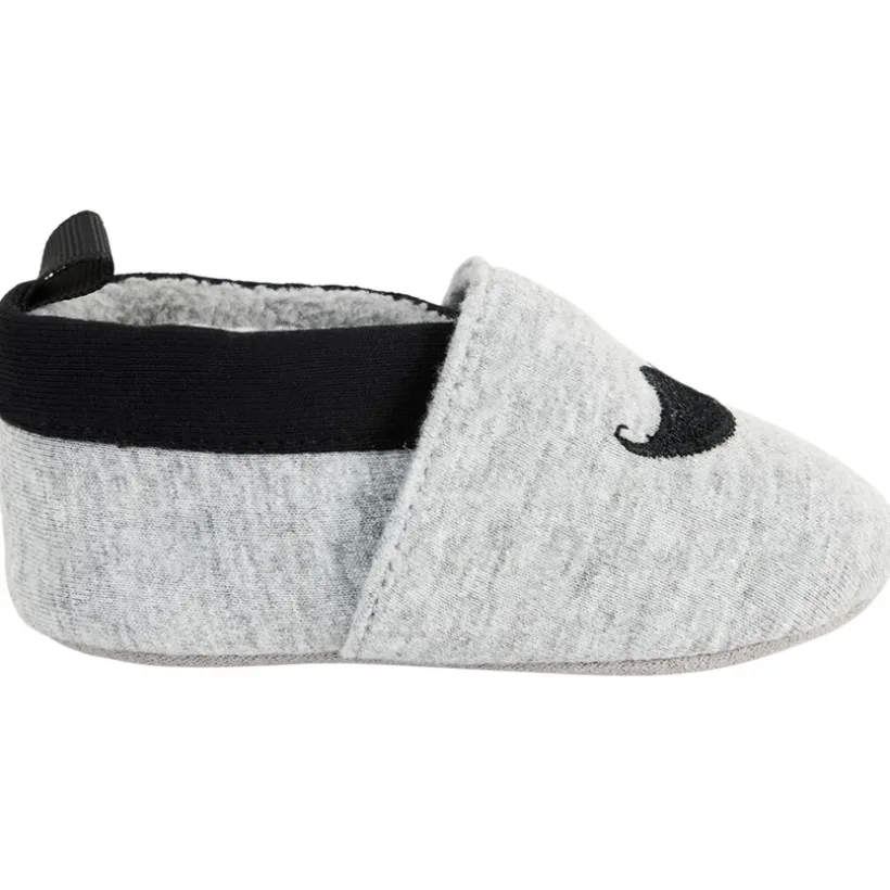 Pantoffels flexibele met borduursel van een snor voor baby jongens