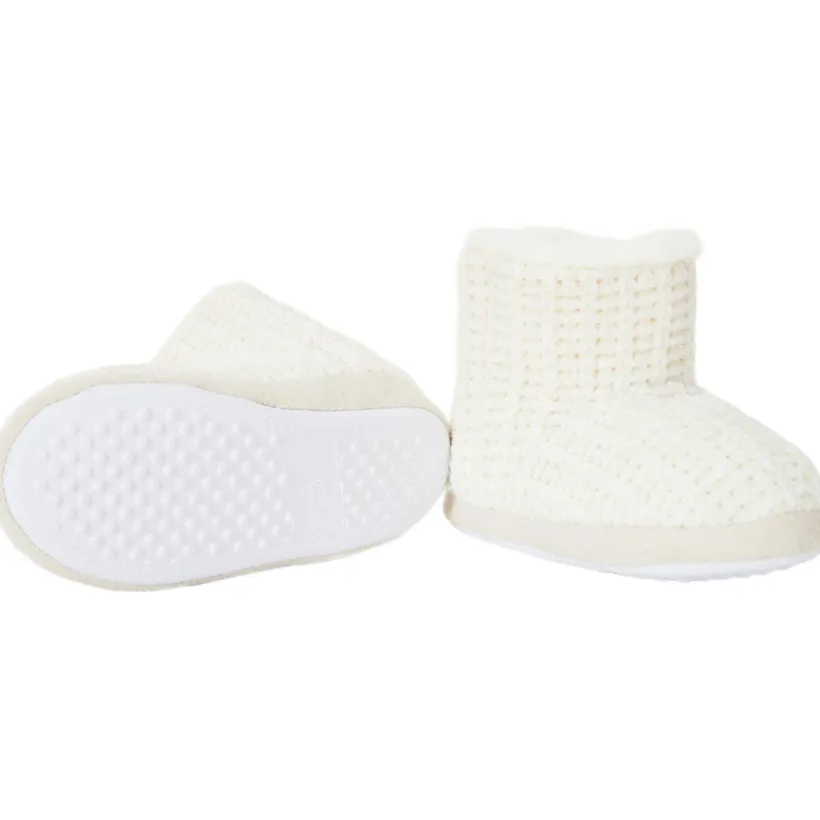 Pantoffels laarsjes in breiwerk met glitterdecoraties meisjes