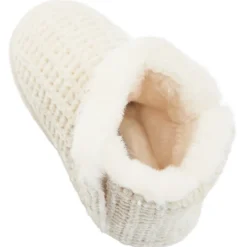 Pantoffels laarsjes in breiwerk met glitterdecoraties meisjes