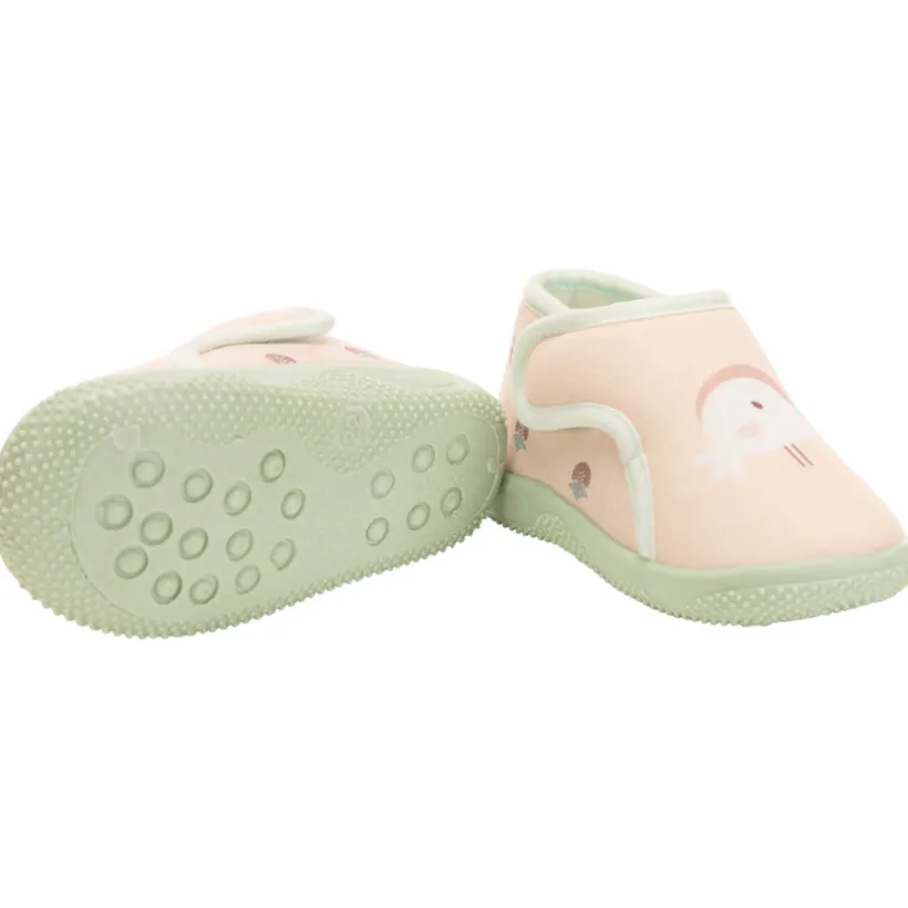 Pantoffels laarsjes velcro print vogel voor baby meisjes