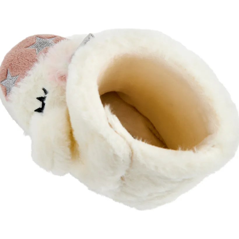 Pantoffels laarzen met faux fur eenhoorn meisjes